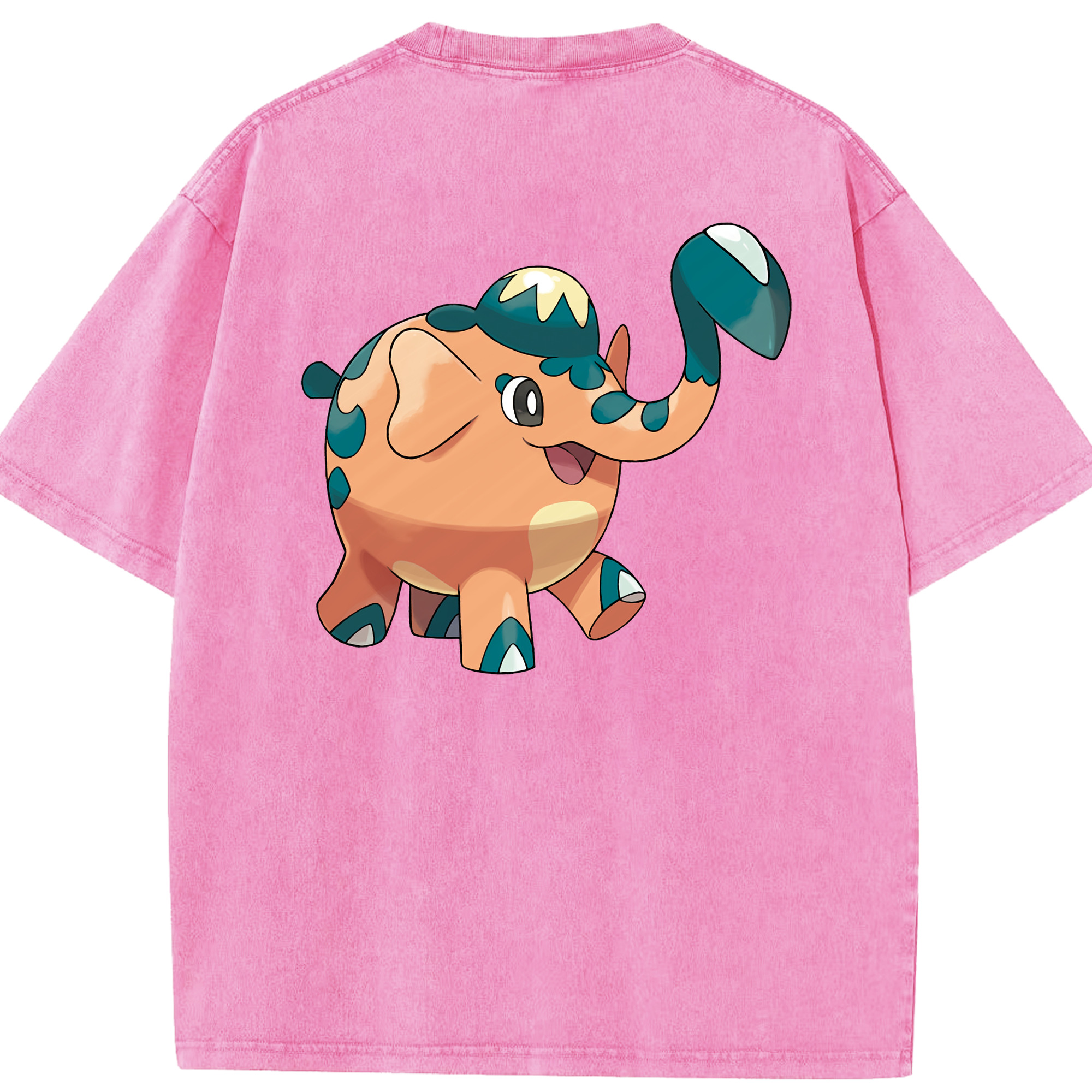 （画像用） ポケットモンスター Pokémon 綿100% ヴィンテージ風 半袖Tシャツ（背面プリント）